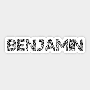 BENJAMIN NAME Sticker